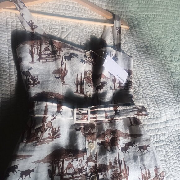 NWT Reformation Linen Anina Dress - Picture 2 of 5